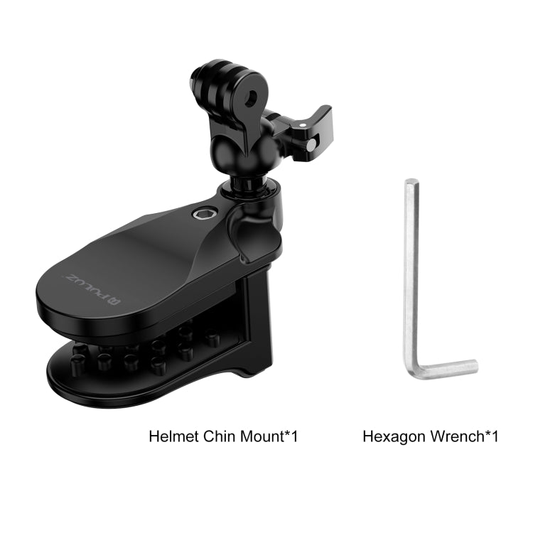Cargue la imagen en el visor de la galería, Motorcycle Helmet Chin Clamp Mount for GoPro and Other Action Cameras (Black) - Polar Tech Australia