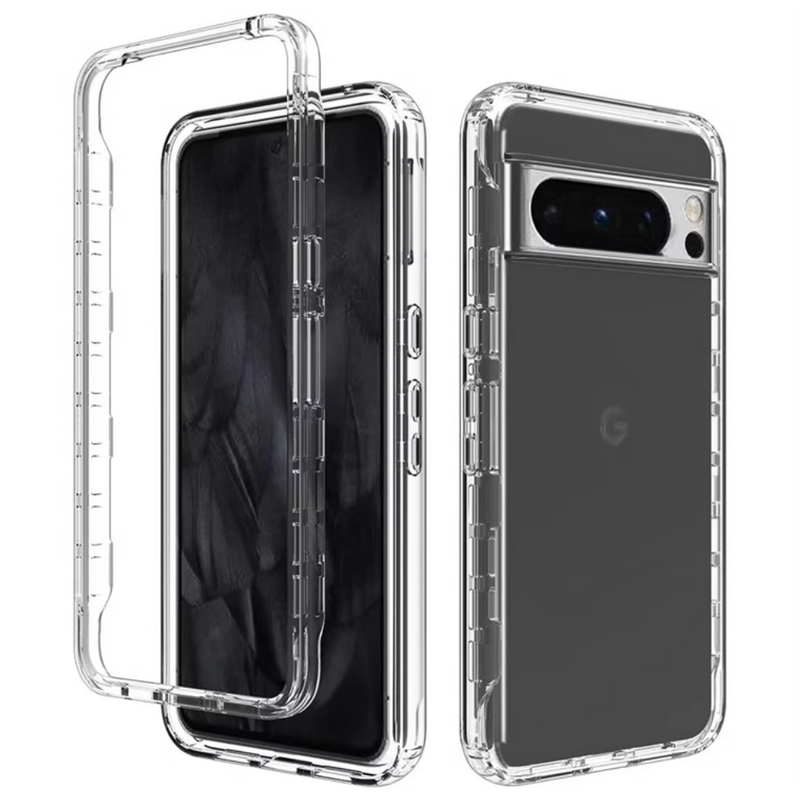 Load image into Gallery viewer, Google Pixel 9 Pro XL - 2 in 1 Full Covered Heavy Duty TPU Clear Transparent Protection Case - Polar Tech Australia