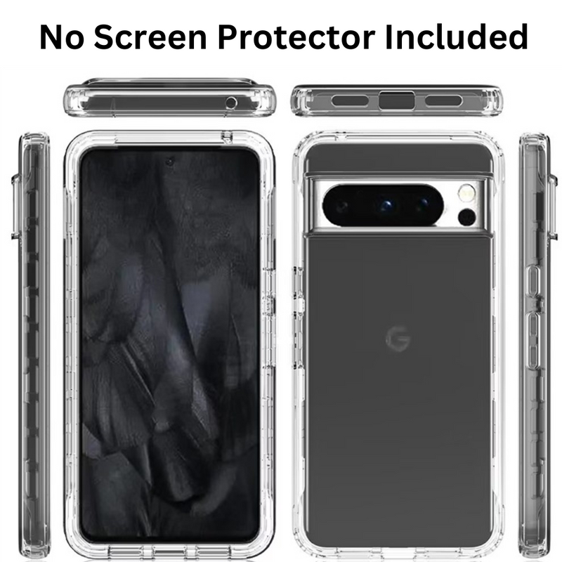 Load image into Gallery viewer, Google Pixel 9 Pro XL - 2 in 1 Full Covered Heavy Duty TPU Clear Transparent Protection Case - Polar Tech Australia