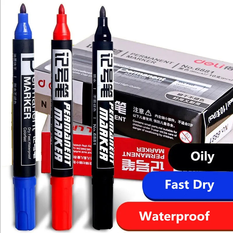 Load image into Gallery viewer, Deli SK109 - Waterproof Permanent Marker Write Line School Office Supply - Polar Tech Australia