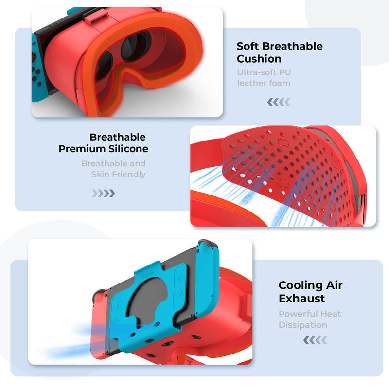 Cargue la imagen en el visor de la galería, Switch 3D VR Glasses for Nintendo Game Console - Polar Tech Australia