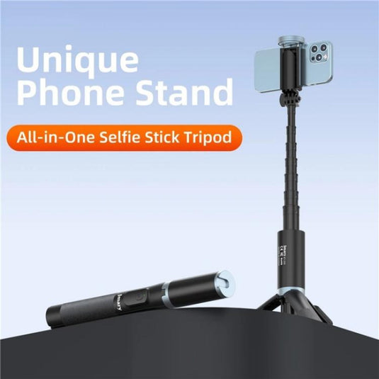 JMARY KT-259 360 Degree Rotating Phone Clip Retractable Selfie Stick Tripod - Polar Tech Australia