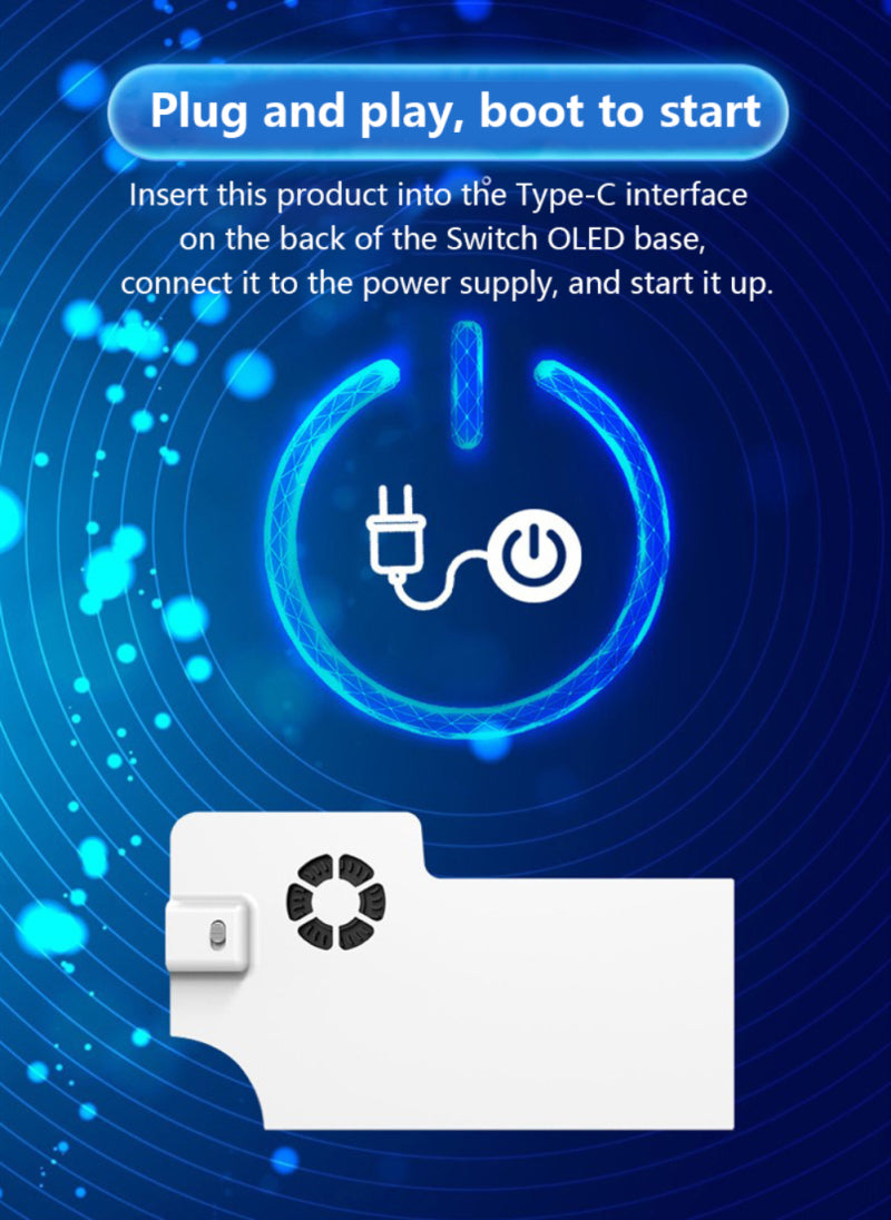 Cargue la imagen en el visor de la galería, Nintendo Switch OLED TV Dock Cooling Fan - Polar Tech Australia