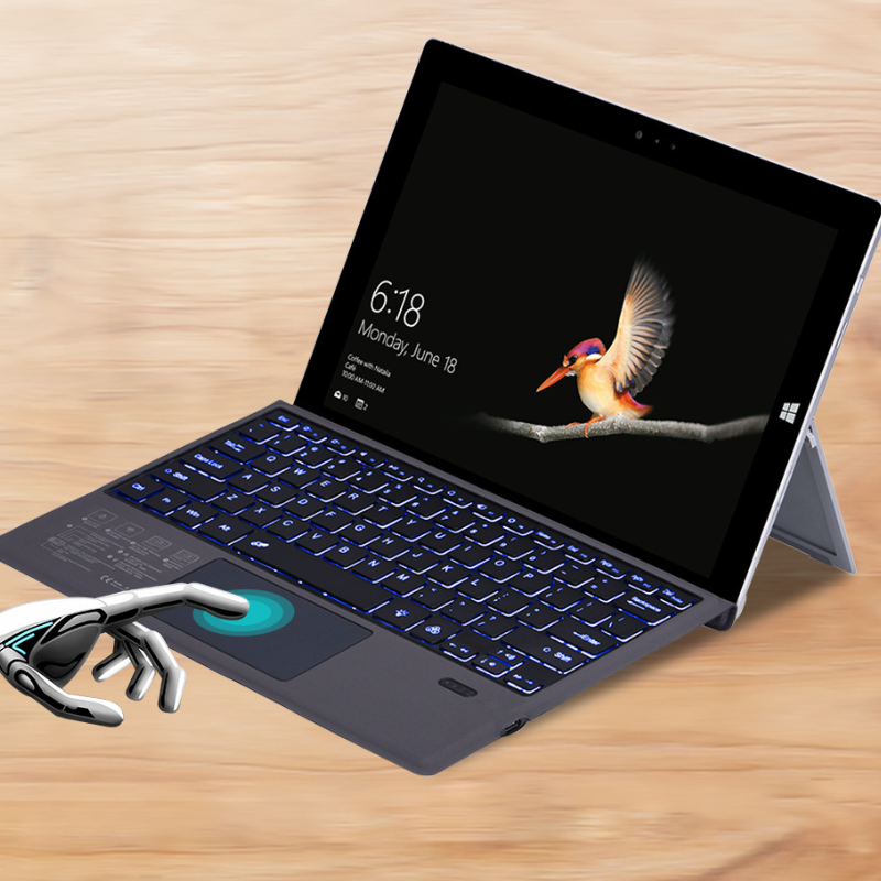 Chargez l'image dans la visionneuse de la galerie, Microsoft Surface Pro 8/9/X Compatible Wireless Keyboard Cover With Back light - Polar Tech Australia