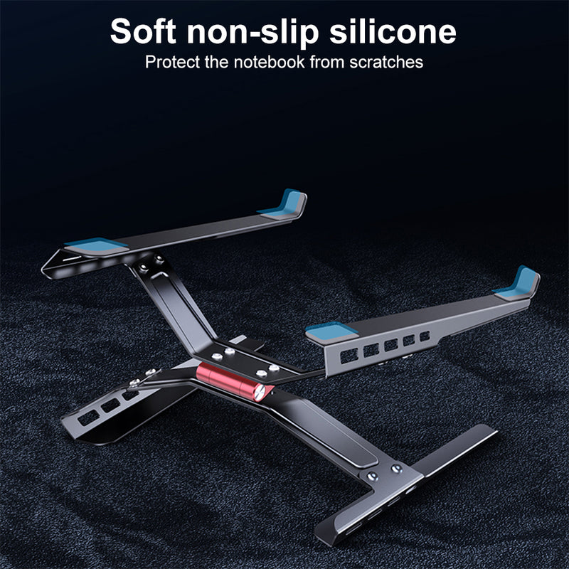 Load image into Gallery viewer, Laptop Stand Adjustable Laptop Holder Riser Carbon Steel Portable Notebook Stand