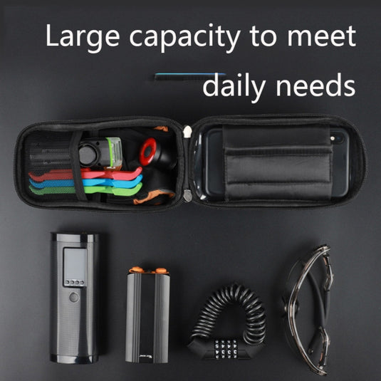 WEST BIKING YP0707235 Mountain Bike Front Beam Bag Waterproof Mobile Phone Bicycle Bag Hard Shell Reflective Bag Riding Equipment - Polar Tech Australia