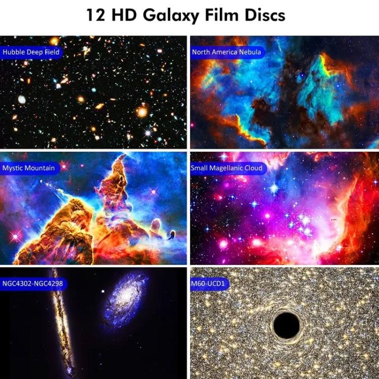 Load image into Gallery viewer, Galaxy Night Light Star Projector LED Table Lamp Children Room Decor With 12pcs Film Disc - Polar Tech Australia
