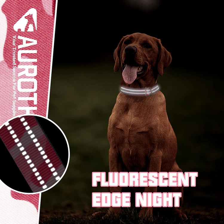 Load image into Gallery viewer, For AirTag Tracker Silicone Sleeve Medium Dog Collar Nylon Reflective Anti-Tangle Pet Collar - Polar Tech Australia