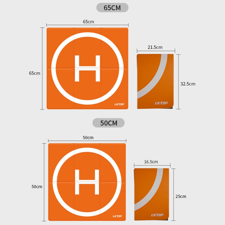 Load image into Gallery viewer, LKTOP 50cm Drone Universal Landing Pad Double-sided Waterproof Foldable RC Aircraft Launch Mat - Polar Tech Australia