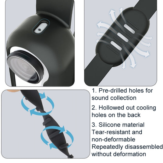 Insta360 GO 3 / 3S Camera Silicone Case Wristband Bicycle Strap Expanding Accessories - Polar Tech Australia