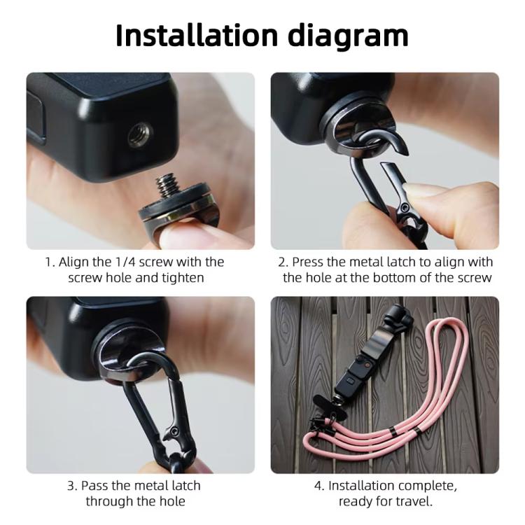 Load image into Gallery viewer, BRDRC Sport Camera Lanyard With 1/4 inch Screw Anti-Lost Crossbody Rope Accessory - Polar Tech Australia