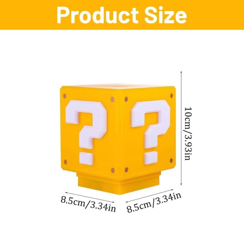 Load image into Gallery viewer, Mario Review The Classics 3D Icon Light Night Lights Children, Mark Soundtrack Lamp Cube For Bedroom Gaming Room