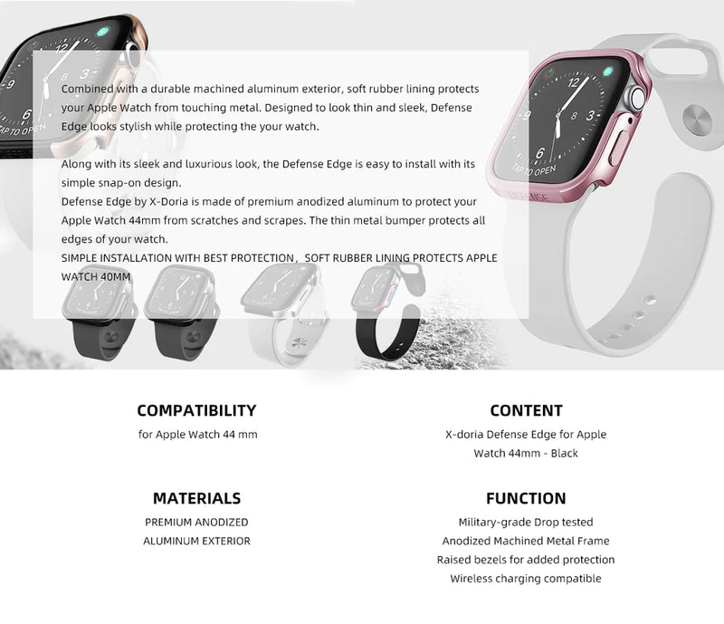 Cargue la imagen en el visor de la galería, X-Doria Defense Edge Apple Watch heavy Duty Protection Case - Polar Tech Australia