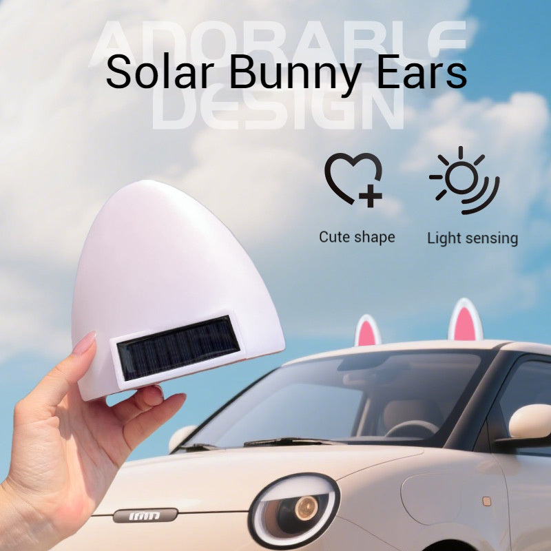 Load image into Gallery viewer, Cute Cartoon Cat Ear Solar-Powered Decorative Light Safety Lights For Car Exterior & Car Roof (1 Pair) - i-Station Mobile Phone & Electronic Device Repair and Accessories