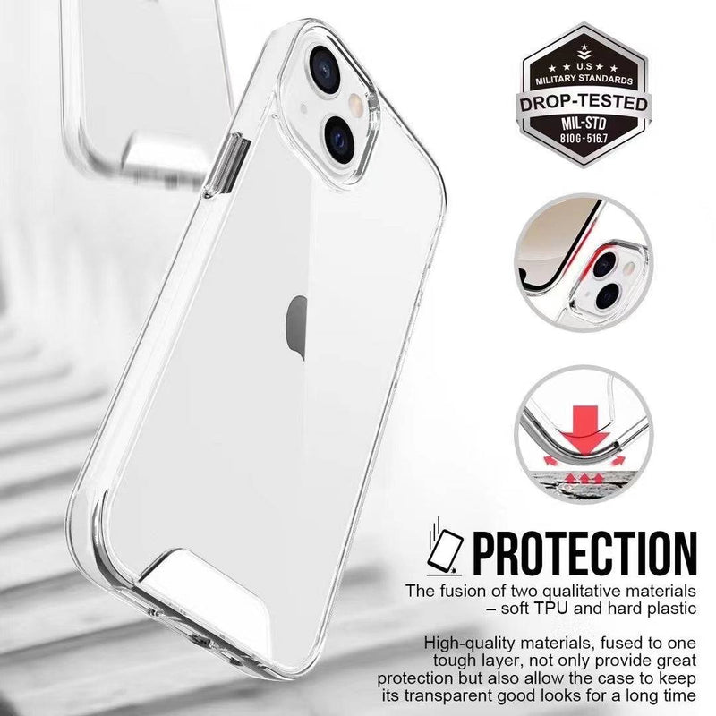 Cargue la imagen en el visor de la galería, Apple iPhone 15/15 Plus/15 Pro/15 Pro Max SPACE Transparent Rugged Clear Shockproof Case Cover - Polar Tech Australia