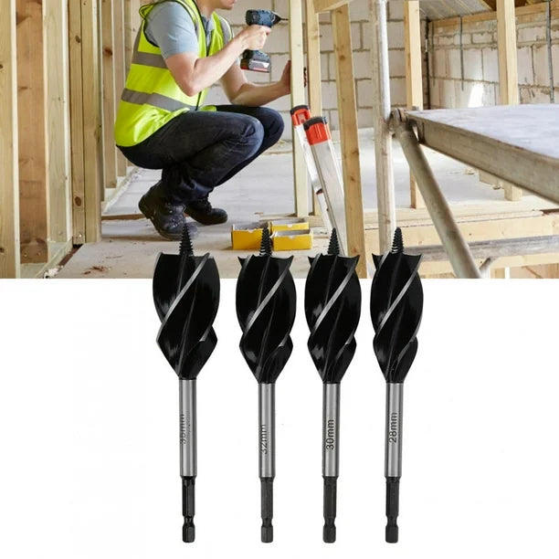 Cargue la imagen en el visor de la galería, Woodworking Twist Drill Bit Auger Drill Garden Auger Square Hole Drill Bit (8 - 35mm) - Polar Tech Australia