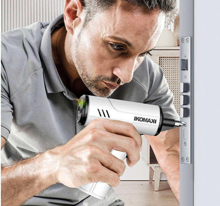 Cargue la imagen en el visor de la galería, Komax White Portable USB Rechargeable 4 Speed Cordless Electric Screwdriver with LED - Polar Tech Australia