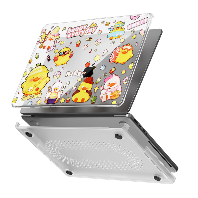 Load image into Gallery viewer, Apple MacBook Pro 14.2" (A2442 & A2779 & A2918 & A2992) - Cute Cartoon Transparent Shockproof & Slim Case - Polar Tech Australia