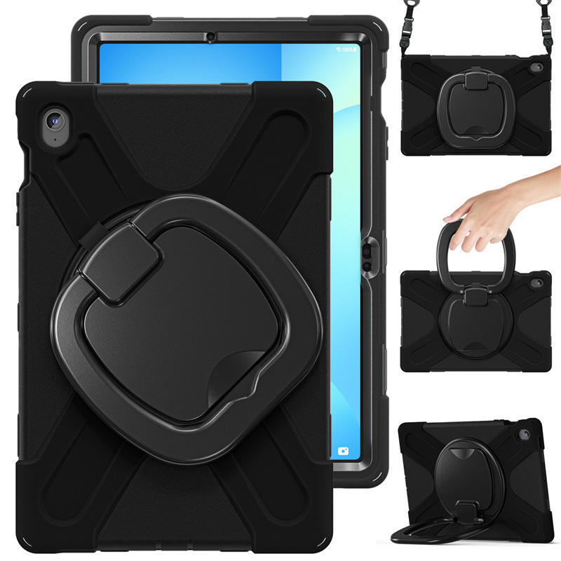 Cargue la imagen en el visor de la galería, Samsung Tab S10 FE Plus 13.1" 2025 - 360 Degree Rotation Heavy Duty EVA Kid Friendly Ring Holder Stand Case - i-Station Mobile Phone & Electronic Device Repair and Accessories