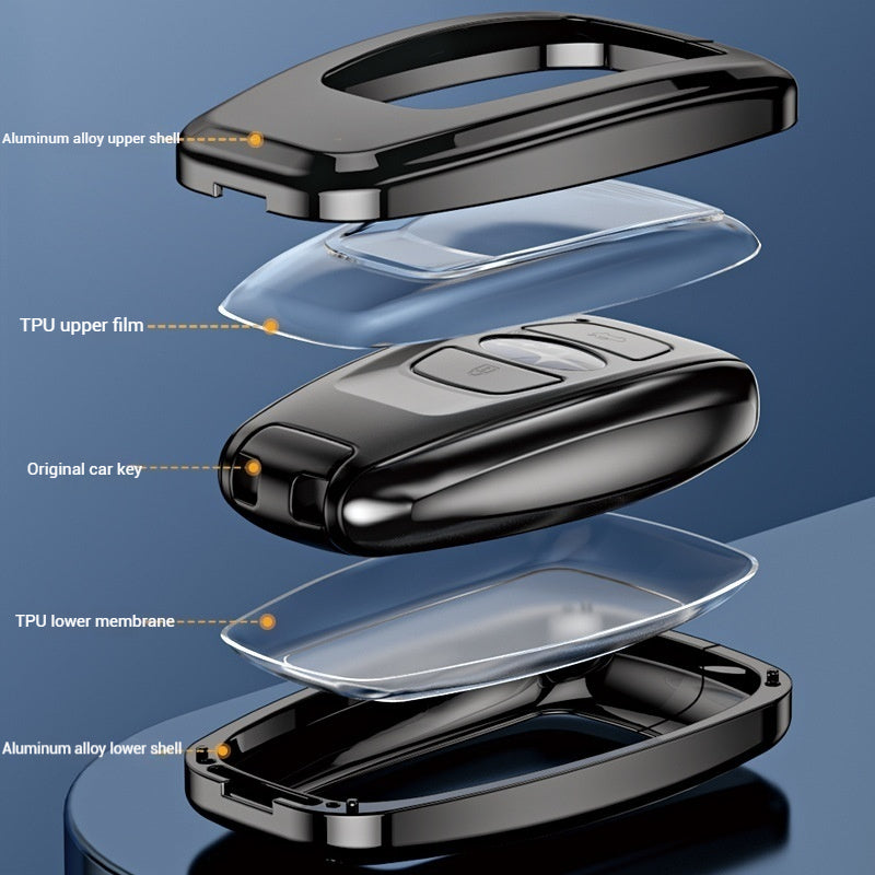 Load image into Gallery viewer, Subaru Alloy + TPU Film Protection Car Key Fob Case Cover For Outback, Forester, Impreza, WRX, XV, Crosstrek, Legacy - Polar Tech Australia