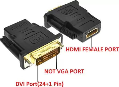 Load image into Gallery viewer, HDMI Female to DVI 24+1 Pins PLUG ADAPTOR Adapter CONVERTER - Polar Tech Australia