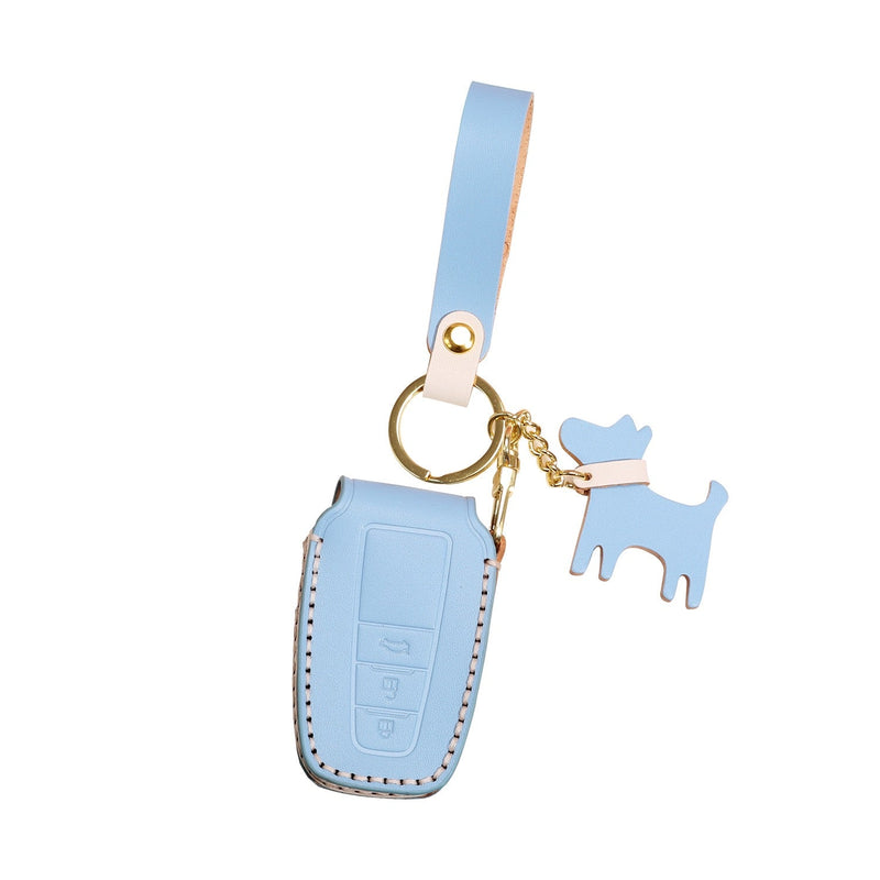 Load image into Gallery viewer, Toyota Genuine Leather Full Protection Car Key Fob Case Cover For Aygo, Yaris, Corolla, C-HR, Camry, GT86, GR Supra, Prius, Prado, Mirai, RAV4, Land Cruiser, Hilux, Proace - Polar Tech Australia