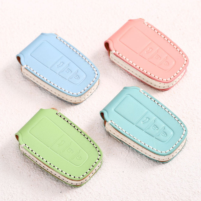 Load image into Gallery viewer, Toyota Genuine Leather Full Protection Car Key Fob Case Cover For Aygo, Yaris, Corolla, C-HR, Camry, GT86, GR Supra, Prius, Prado, Mirai, RAV4, Land Cruiser, Hilux, Proace - Polar Tech Australia