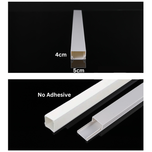 Load image into Gallery viewer, 1M PVC Conduit Cable Management Raceway Trunking Hides Cabling Protection Cover - Polar Tech Australia