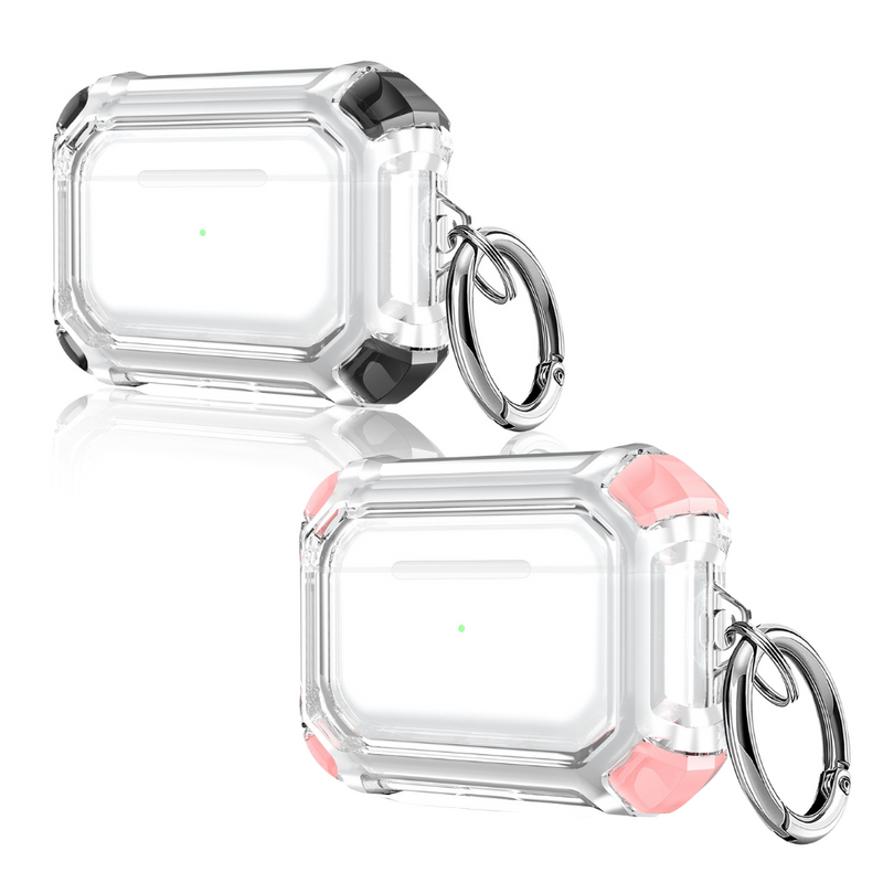 Chargez l'image dans la visionneuse de la galerie, AirPods Pro 2 Transparent Heavy Duty Protecive Case With Key Ring - Polar Tech Australia