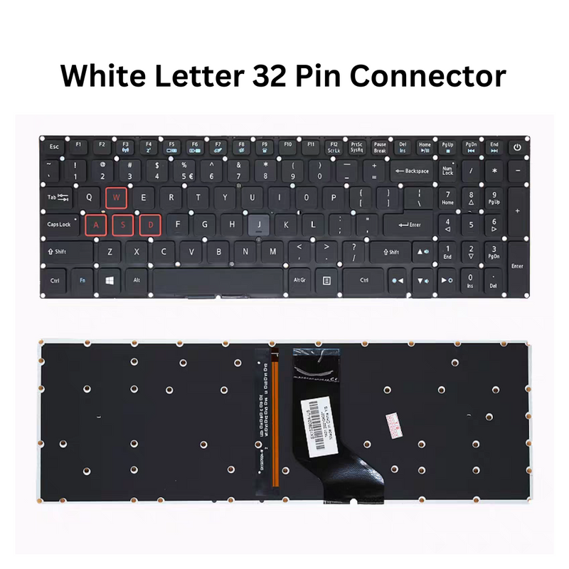 Cargue la imagen en el visor de la galería, Acer Nitro 5 AN515-42 AN515-52 N17C1 Replacement Keyboard US Layout - Polar Tech Australia