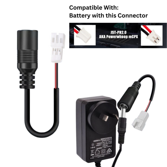 Universal 7.4V PH2.0 Battery 18650 - Wall Charger Adpater - Polar Tech Australia