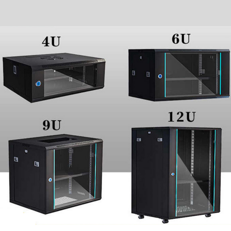 Cargue la imagen en el visor de la galería, 4U 6U 9U 12U Heavy Duty Network Server CCTV PoE Switch Wall Mount Cabinet Rack Lockable Enclosure - Polar Tech Australia