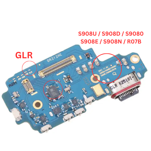 Load image into Gallery viewer, Samsung Galaxy S22 Ultra 5G (SM-S908) Charging Port & Sim Reader & Mic Sub Board - Polar Tech Australia
