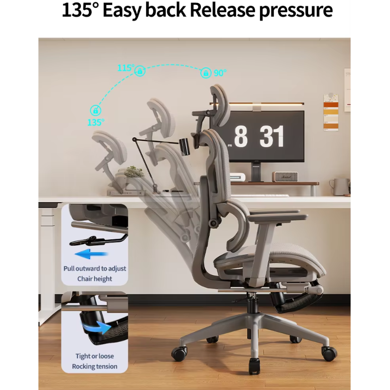 Load image into Gallery viewer, Deluxe Ergonomic Adjustable Breathable Mesh Comfortable Office Chair - Polar Tech Australia