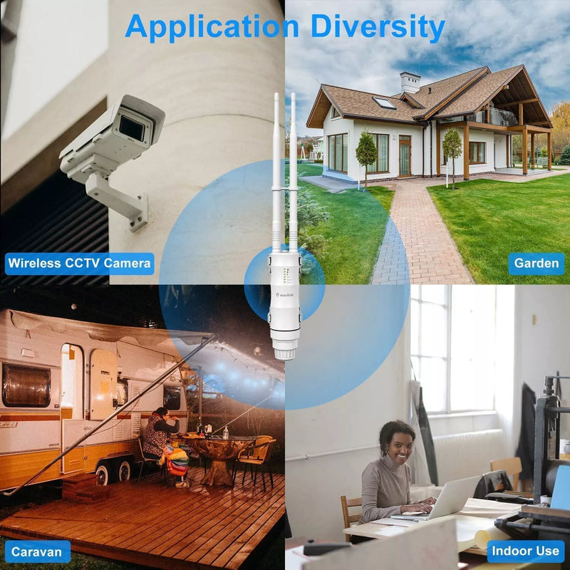 Chargez l'image dans la visionneuse de la galerie, WAVLINK AC600 Dual Band Outdoor Wi-Fi Range Extender Antenna Access Point - Polar Tech Australia