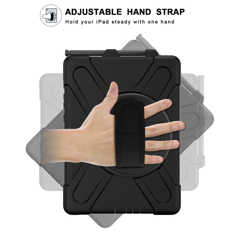 Load image into Gallery viewer, Samsung Galaxy Tab Active Pro 10.1" 2019 (T540/T545) Heavy Duty 360 Degree Rotate Stand Hand Strap Case - Polar Tech Australia