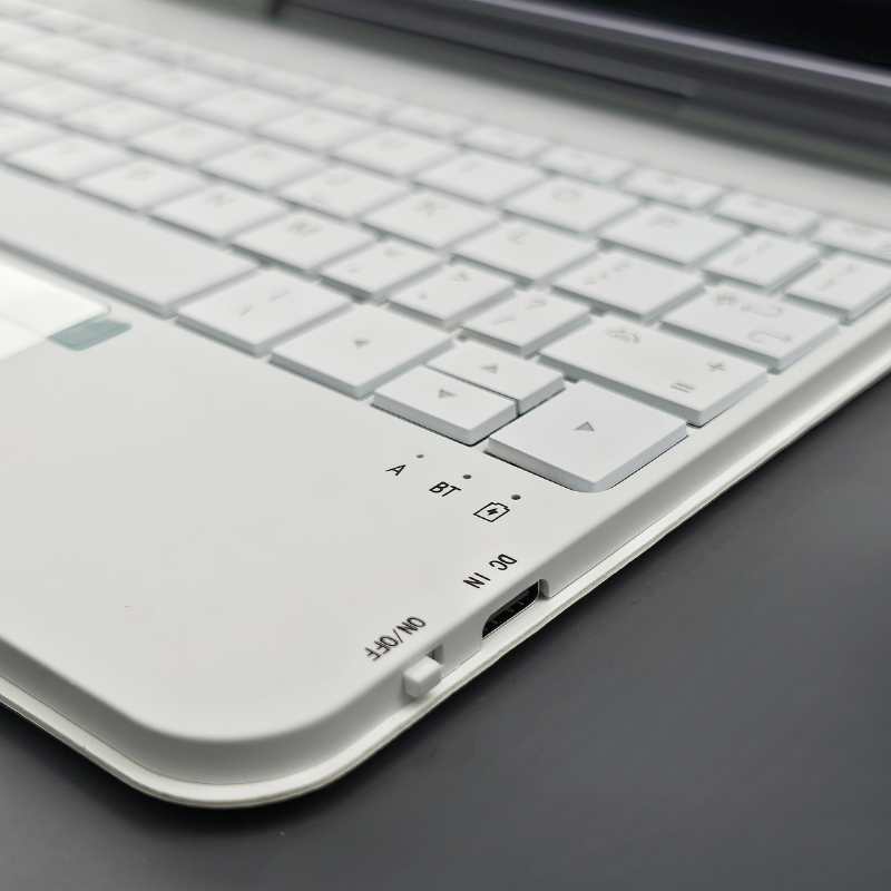 Cargue la imagen en el visor de la galería, KIBO Apple iPad Mini 8.3'' 6/7th Gen (2021/2024) - Easy-Set Floating Cantilever Stand Precision Multi-Touch Trackpad Smart Wireless Keyboard Case With Backlit Keys