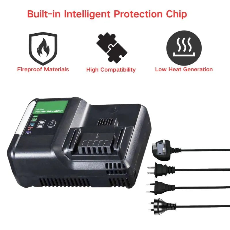 Cargue la imagen en el visor de la galería, Replacement Fast Charger For Hikoki 14.4V-18V / 4.5A Electrical Tool Li-ion Battery - Polar Tech Australia