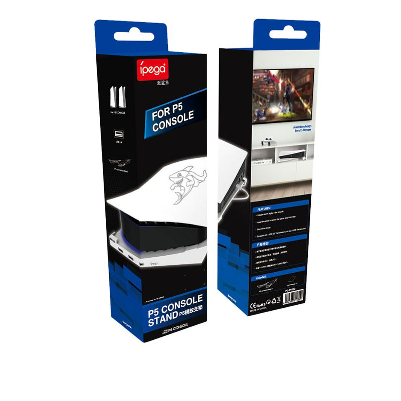 Load image into Gallery viewer, Sony PlayStation 5 PS5 - Console Wall Mount Holder Horizontal Rack Storage Bracket Stand With 4 USB Charger Ports - Polar Tech Australia