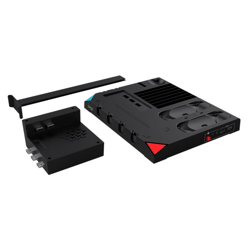 Chargez l'image dans la visionneuse de la galerie, Nintendo Switch Joy-Con 9 in 1 Multi-function Vertical Game Controller Charging Station Dock  with Headset/Game Card Stand - Polar Tech Australia