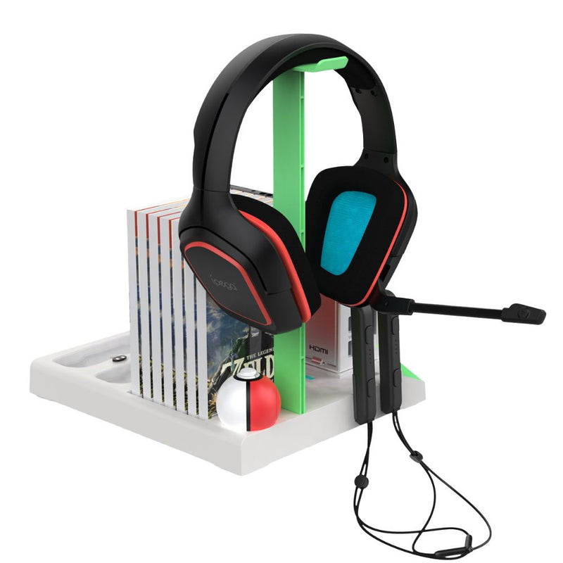 Chargez l'image dans la visionneuse de la galerie, Nintendo Switch Joy-Con 9 in 1 Multi-function Vertical Game Controller Charging Station Dock  with Headset/Game Card Stand - Polar Tech Australia