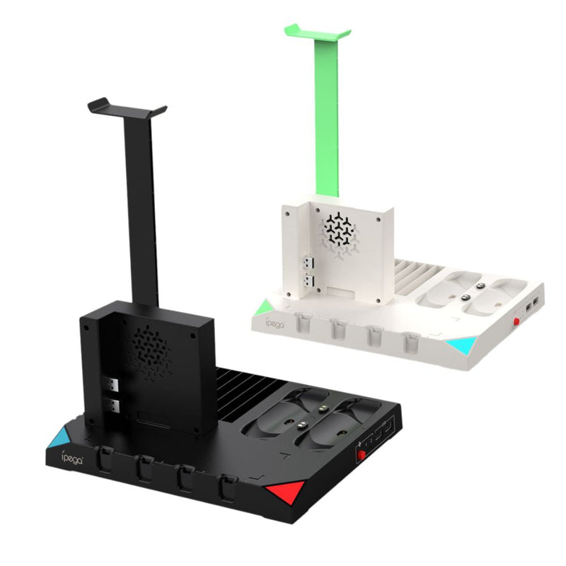 Chargez l'image dans la visionneuse de la galerie, Nintendo Switch Joy-Con 9 in 1 Multi-function Vertical Game Controller Charging Station Dock  with Headset/Game Card Stand - Polar Tech Australia