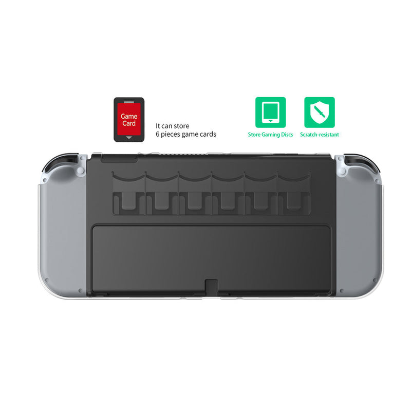 Load image into Gallery viewer, Switch OLED Integrated Protective Shell with 6 Game Card Slots Full Protection Cover - Polar Tech Australia