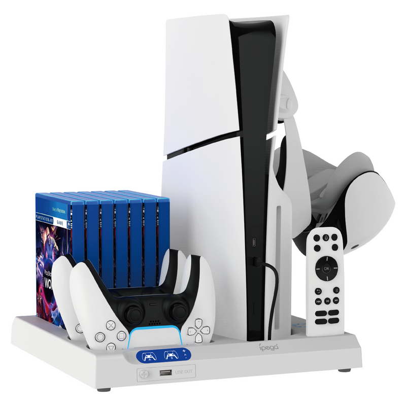 Load image into Gallery viewer, Sony PlayStation P5 Slim & P5 - Multi Functional Dock Station Holder - Polar Tech Australia