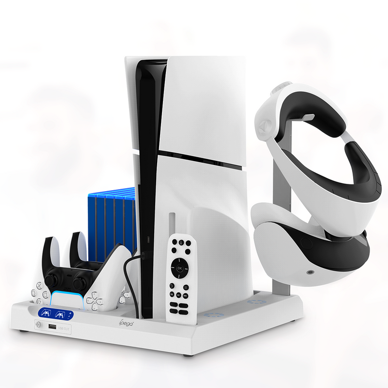 Load image into Gallery viewer, Sony PlayStation P5 Slim & P5 - Multi Functional Dock Station Holder - Polar Tech Australia