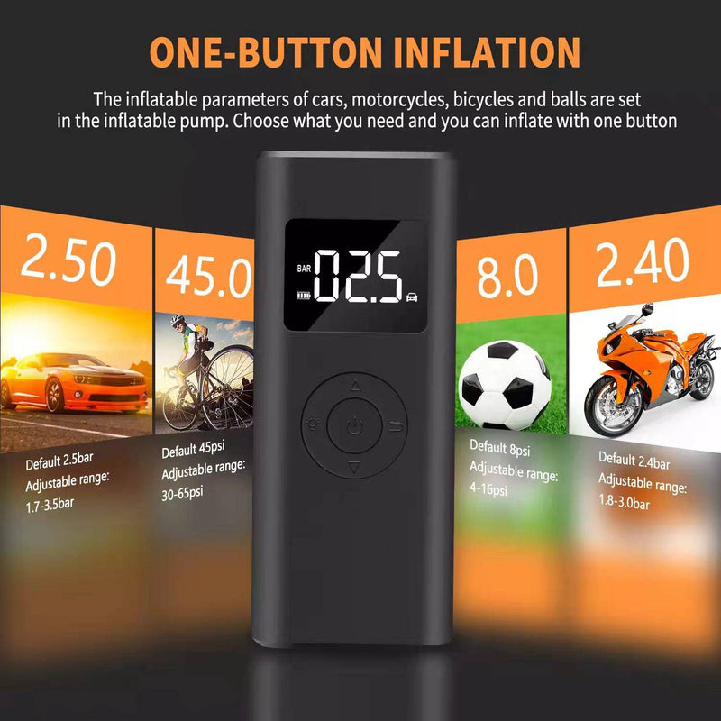 Cargue la imagen en el visor de la galería, 2 in 1 Wireless Electric Portable Mini Smart Air Pump Air Compressor Inflator & Power Bank - Polar Tech Australia