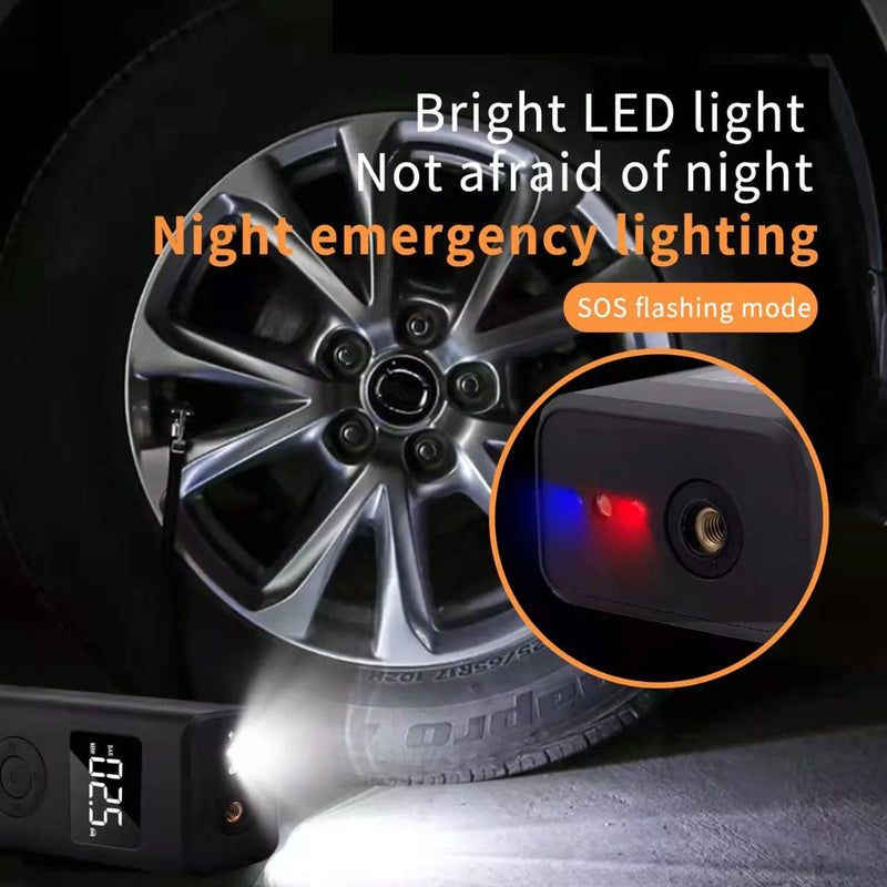 Cargue la imagen en el visor de la galería, 2 in 1 Wireless Electric Portable Mini Smart Air Pump Air Compressor Inflator & Power Bank - Polar Tech Australia