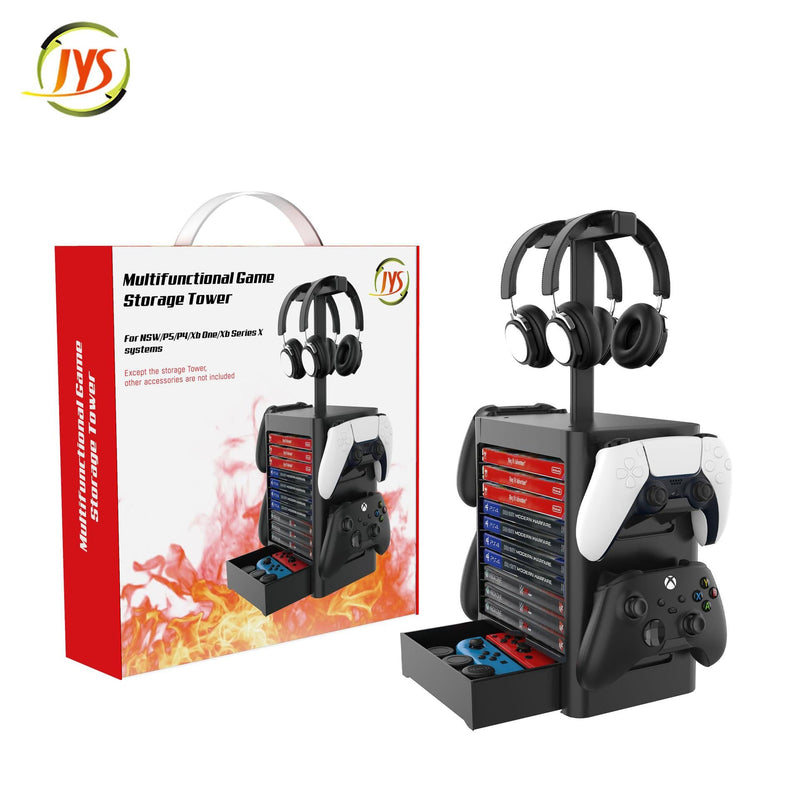 Cargue la imagen en el visor de la galería, Xbox Wireless Controller Game Disc Storage Box Headphone Holder Stand - Polar Tech Australia