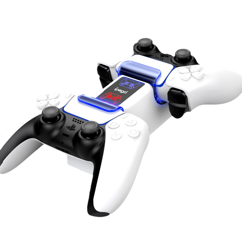 Load image into Gallery viewer, Playstation PS5 DualSense Wireless Game Controller Handle Charging Station Dual Controller Charger Base with LED Light - Polar Tech Australia