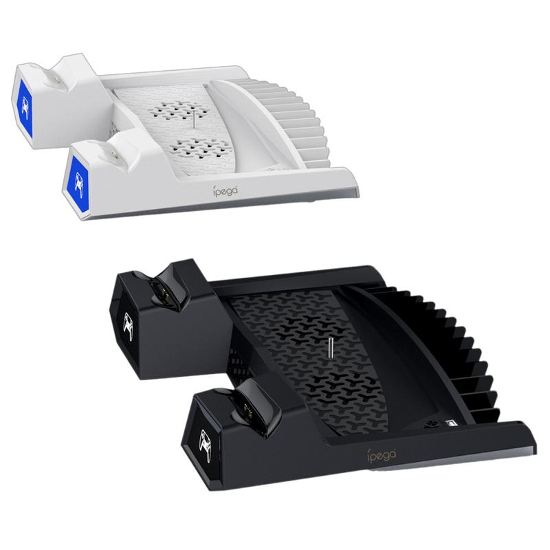 Load image into Gallery viewer, Sony PlayStation 5 PS5 - Fast Charging Vertical Stand Dock With Built-in Cooling Fan - Polar Tech Australia